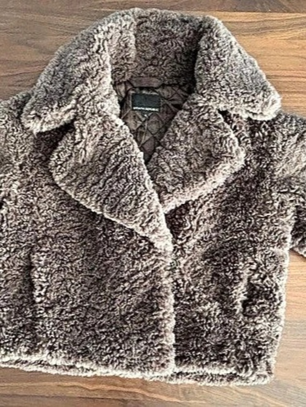 Banana Republic Oversized Shearling Teddy Coat - Dark Chocolate Brown